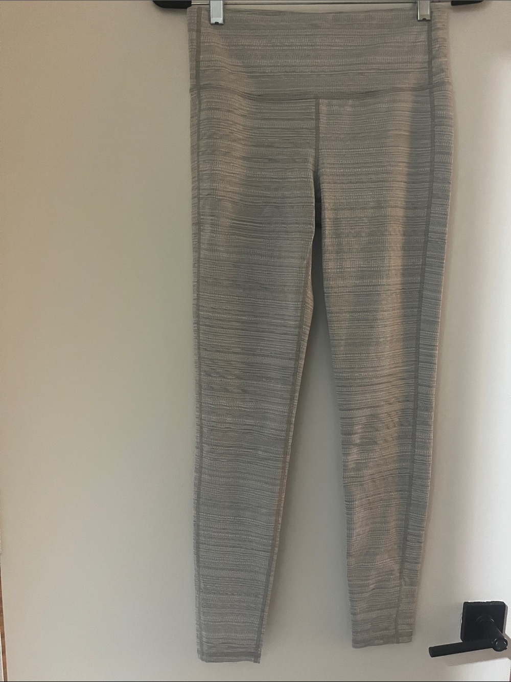 Athleta Heathered Light Gray High-Rise Leggings